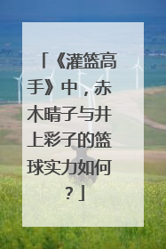 《灌篮高手》中，赤木晴子与井上彩子的篮球实力如何？