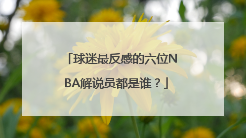 球迷最反感的六位NBA解说员都是谁？