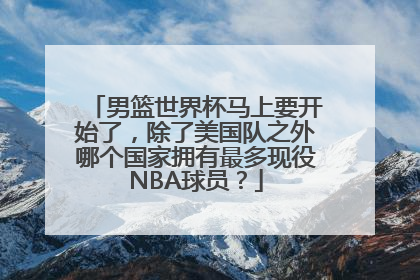 男篮世界杯马上要开始了，除了美国队之外哪个国家拥有最多现役NBA球员？