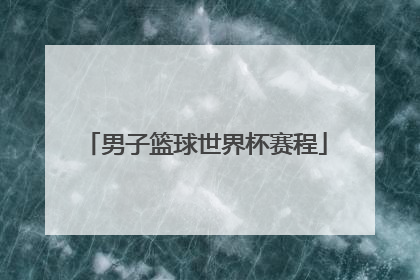 「男子篮球世界杯赛程」2022男子篮球世界杯