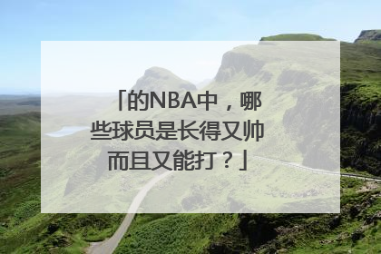 的NBA中，哪些球员是长得又帅而且又能打？