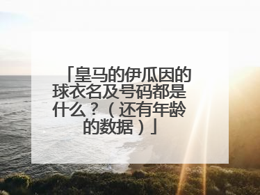 皇马的伊瓜因的球衣名及号码都是什么？（还有年龄的数据）