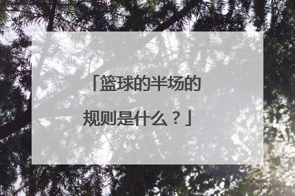 篮球的半场的规则是什么？