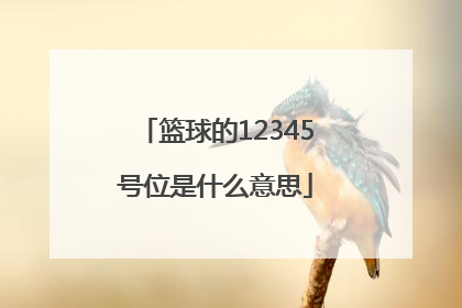 「篮球的12345号位是什么意思」篮球12345分别是什么位置