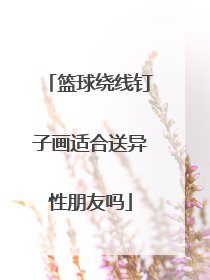 篮球绕线钉子画适合送异性朋友吗