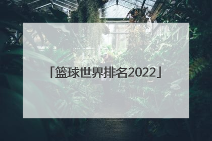 「篮球世界排名2022」篮球世界排名2021