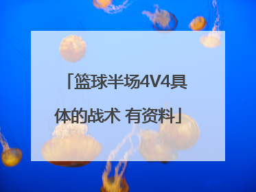 篮球半场4V4具体的战术 有资料