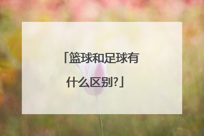 篮球和足球有什么区别?