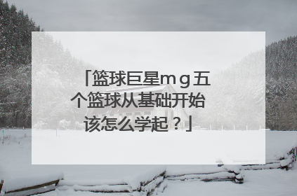 篮球巨星ｍｇ五个篮球从基础开始该怎么学起？