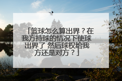 篮球怎么算出界？在我方持球的情况下使球出界了 然后球权给我方还是对方？