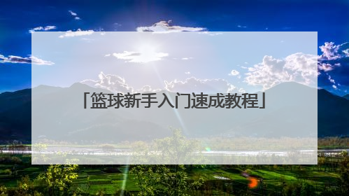 篮球新手入门速成教程