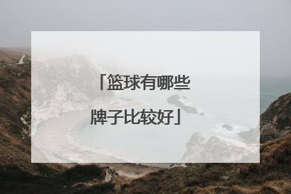 篮球有哪些牌子比较好