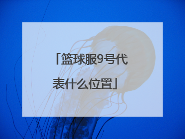 篮球服9号代表什么位置