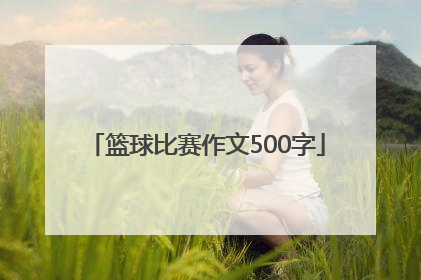 「篮球比赛作文500字」我的篮球梦作文500字