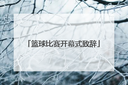 「篮球比赛开幕式致辞」篮球比赛闭幕式主持词