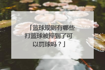 篮球规则有哪些打篮球被撞到了可以罚球吗？