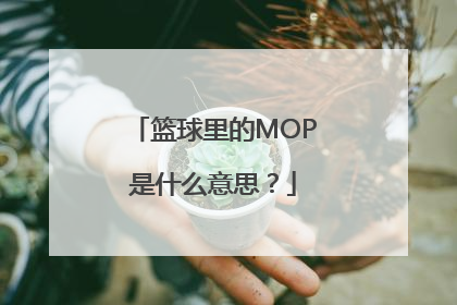 篮球里的MOP是什么意思？