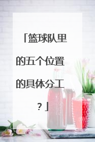 篮球队里的五个位置的具体分工？