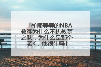 禅师等等的NBA教练为什么不执教梦之队，为什么是那个老K，他很牛吗