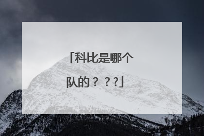 科比是哪个队的？？?