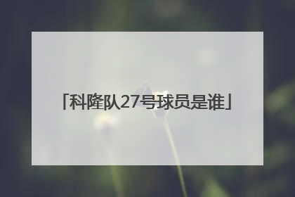 科隆队27号球员是谁