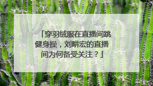 穿羽绒服在直播间跳健身操，刘畊宏的直播间为何备受关注？