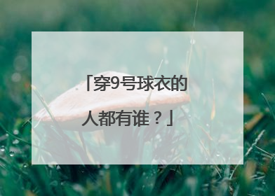 穿9号球衣的人都有谁？