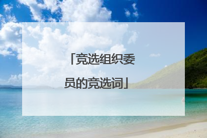 「竞选组织委员的竞选词」竞选党支部组织委员的竞选词