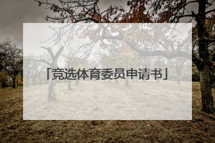 「竞选体育委员申请书」竞选体育委员申请书300字