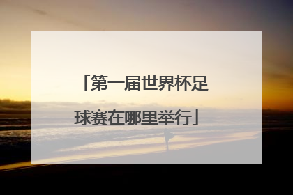 「第一届世界杯足球赛在哪里举行」第一届世界杯男子足球赛在哪里举行