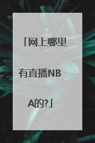 网上哪里有直播NBA的?