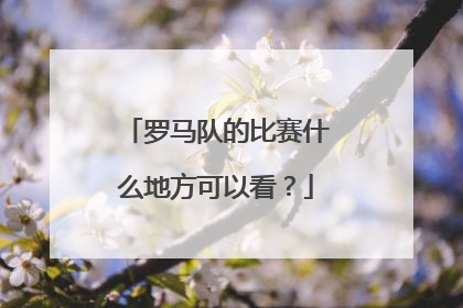 罗马队的比赛什么地方可以看？