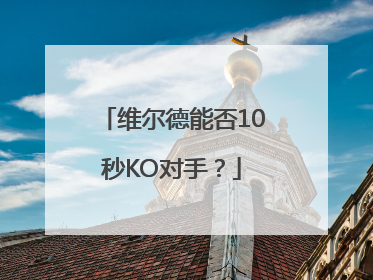 维尔德能否10秒KO对手？