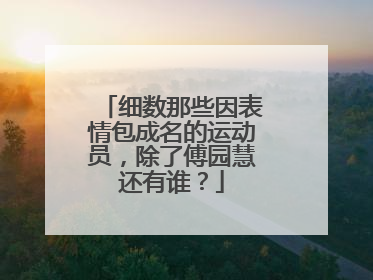 细数那些因表情包成名的运动员，除了傅园慧还有谁？