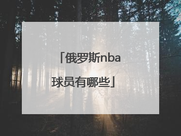 俄罗斯nba球员有哪些