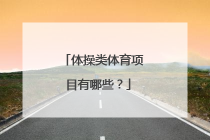 体操类体育项目有哪些？