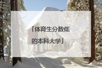 「体育生分数低的本科大学」美术生分数低的本科