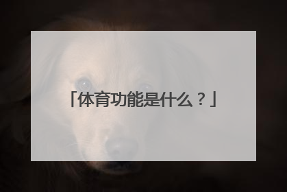 体育功能是什么？