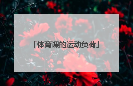 体育课的运动负荷