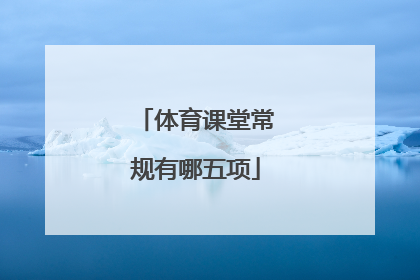 「体育课堂常规有哪五项」一年级体育课堂常规教案