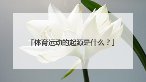 体育运动的起源是什么？