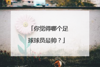 你觉得哪个足球球员最帅？