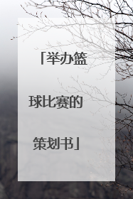 「举办篮球比赛的策划书」小学生篮球比赛方案策划书