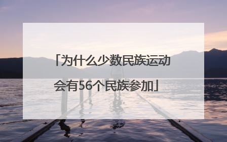 为什么少数民族运动会有56个民族参加