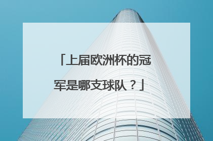 上届欧洲杯的冠军是哪支球队？