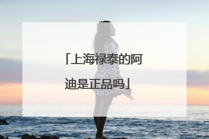 上海禄泰的阿迪是正品吗