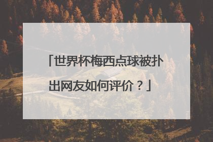 世界杯梅西点球被扑出网友如何评价？