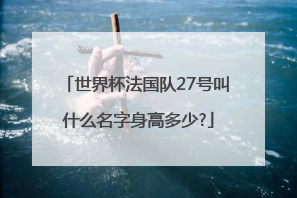 世界杯法国队27号叫什么名字身高多少?