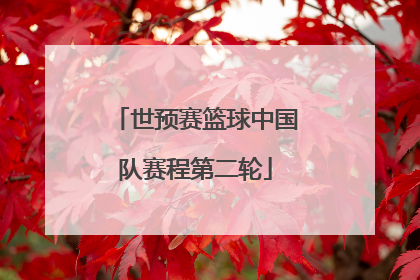 「世预赛篮球中国队赛程第二轮」男篮世预赛篮球中国队赛程