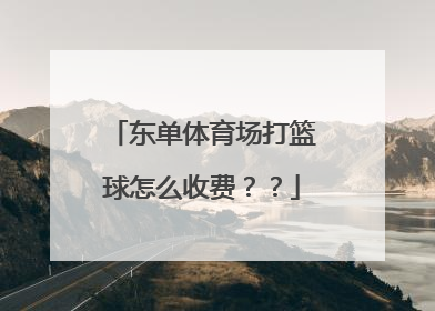 东单体育场打篮球怎么收费？？